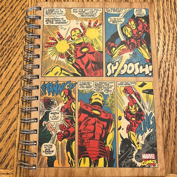 classic Iron Man comic book cover marvel notebook - Picture 1 of 5
